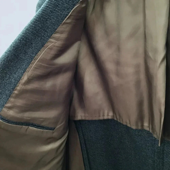 Men's Hardwick Sport Coat Blazer 48 Long Gray Stripe Wool Airwool Made in USA - Picture 11 of 14